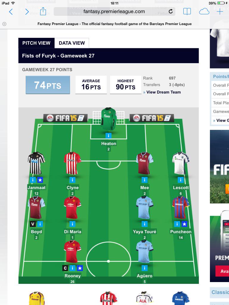 FPL_Fans's tweet photo. @FantasyYIRMA pretty happy 😉 http://t.co/liZ37GdXJk