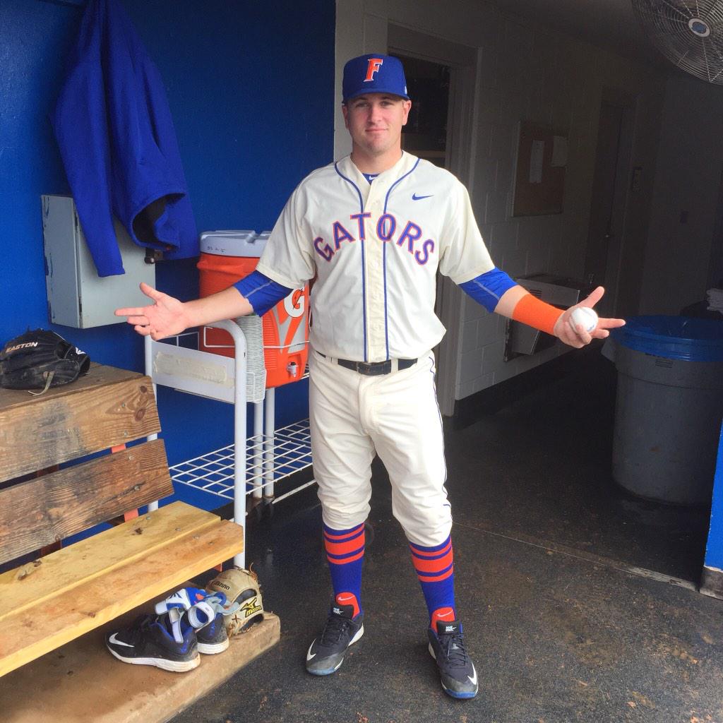 Florida Gators Baseball on X: #Gators going with old school uniforms today  - worn by Mike Fahrman  / X