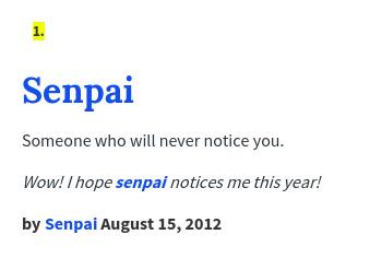 Urban Dictionary On Twitter Mhmchloe Senpai Someone Who Will Never Notice You Http T Co Uwyyv7nvgp Http T Co Qj0ewtggrm Twitter