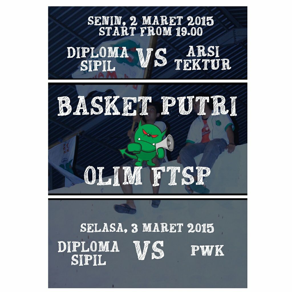 D_vilMania's tweet photo. jadwal basket putri @HMDS_ITS @OlimpiadeFTSP http://t.co/dFtJscA40s