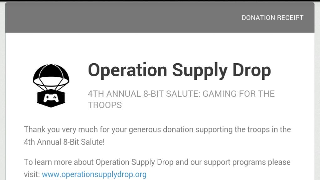 GTLOutlaws's tweet photo. Just donated $150 to @OpSupplyDrop for #DestinyFansGiveBack charity event. @Latitudex @DestinyAuthor -CP27 http://t.co/PGl5mjBbyK