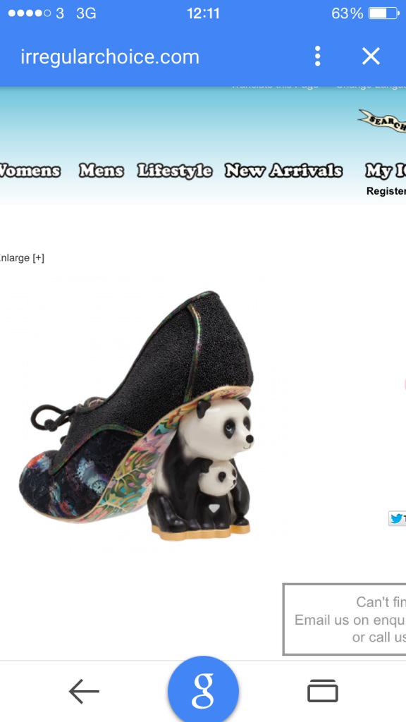 4shitsangiggle's tweet photo. Cannot wait till my @irregularchoice #yinpin #pandamonium arrive ! 😆😋😆 http://t.co/wSdDYKv55L