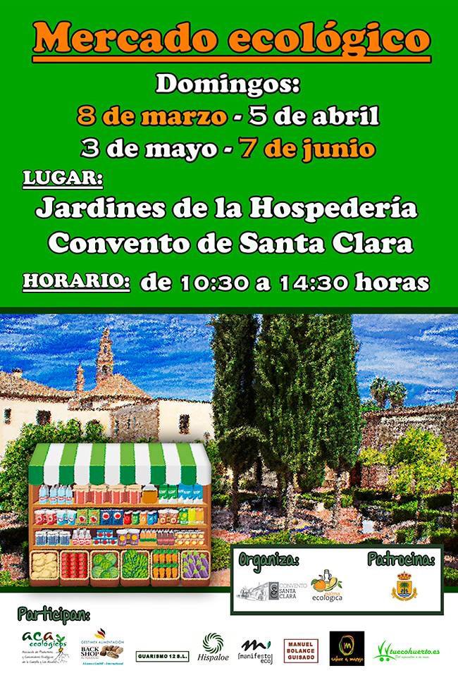 HospederiaCSC's tweet photo. Os invitamos al mercado ecológico el próximo domingo en los jardines de la hospedería  convento Santa Clara. http://t.co/puvjdBNhwq