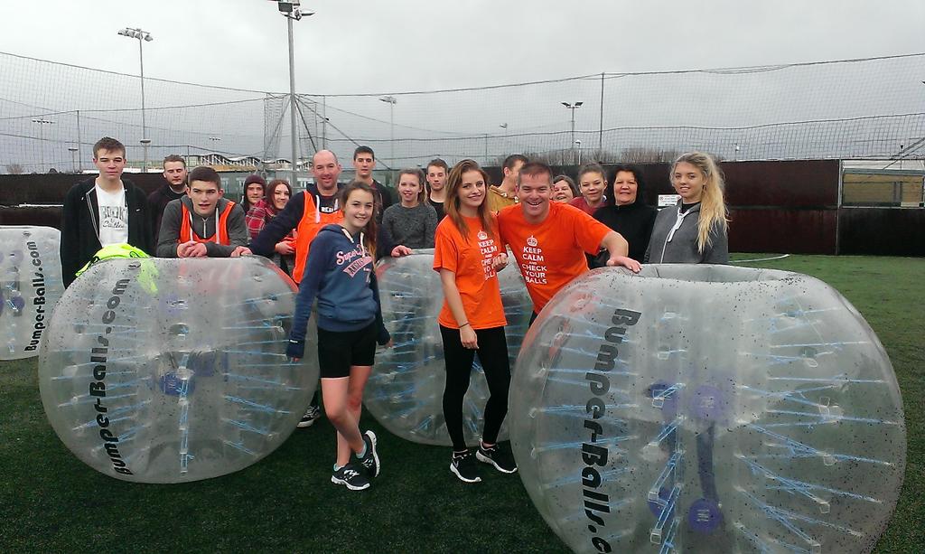 Timsnary's tweet photo. Top afternoon playing bubble football great raffle prize thanks to bumper balls .com http://t.co/5VRzrqqM4X