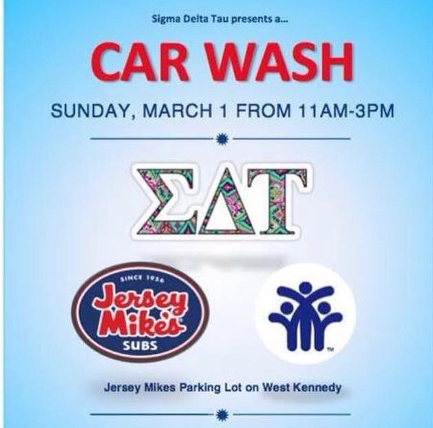 Car wash TODAY at Jersey Mikes on Kennedy!!!