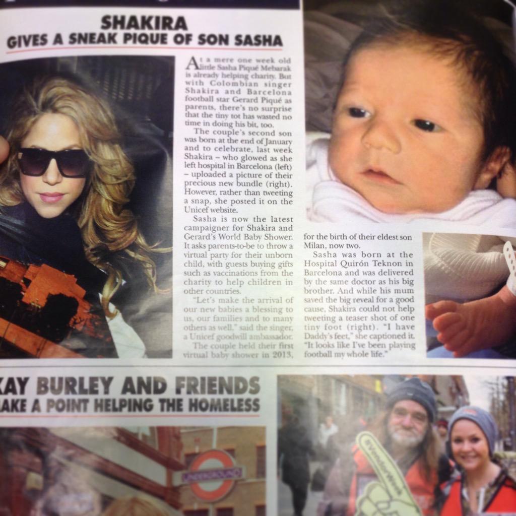 An article about and in the \"HELLO\" magazine, UK. // Happy one month birthday Sasha! 
