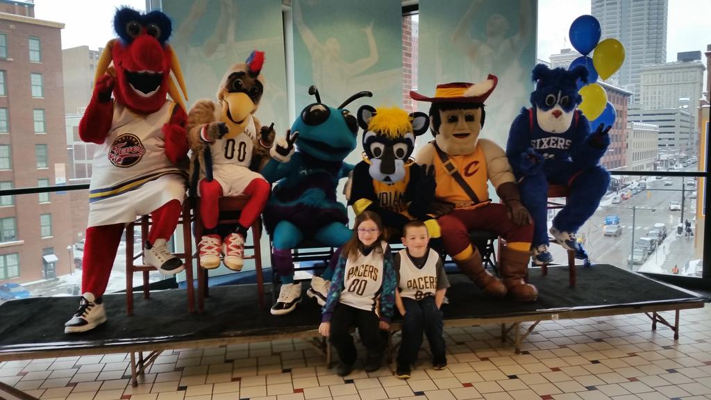 Rhayneslowell's tweet photo. Happy birthday boomer! #pacersgamenight http://t.co/32BbUnv4vK