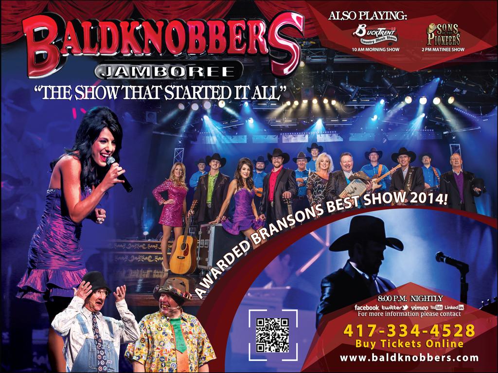 BrandonMabe013's tweet photo. Opening night for #Baldknobbers is March 6th! Gonna be an AWESOME show! Here is our 2015 brochure! #BransonFamous http://t.co/jN2Kqt5Rrr