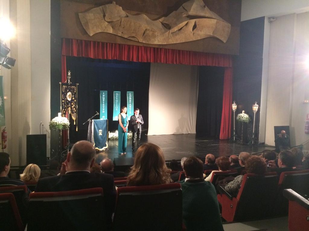 Emotivo acto ayer el de la Hermandad de Nuestra Señora de Gracia y Esperanza, por su 40 aniversario. Algo diferente.