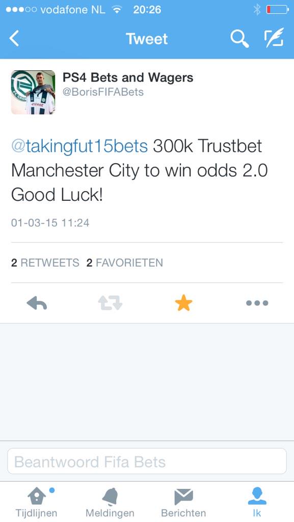 BorisFIFABets's tweet photo. @takingfut15bets he has scammed me so please RT this he has not paid this bet http://t.co/DsWaAv4exQ