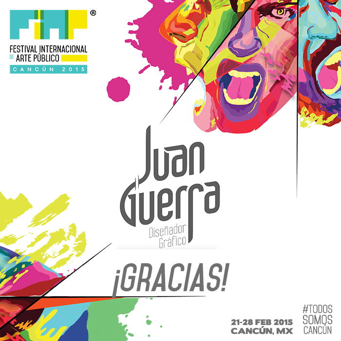fiapmx's tweet photo. ¡Gracias a Juan Guerra Diseño este #FIAP2015 #TodosSomosCancun! http://t.co/tX8WBMgotE