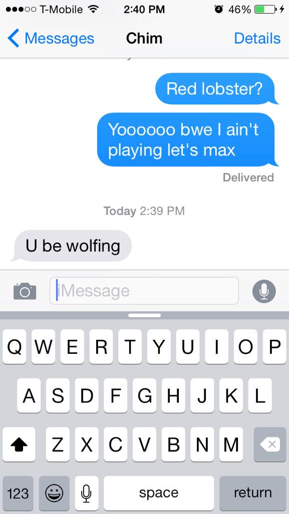 djfetzjones's tweet photo. Texts from chimela #bwe #3abm #samir http://t.co/pdBgkvDleX