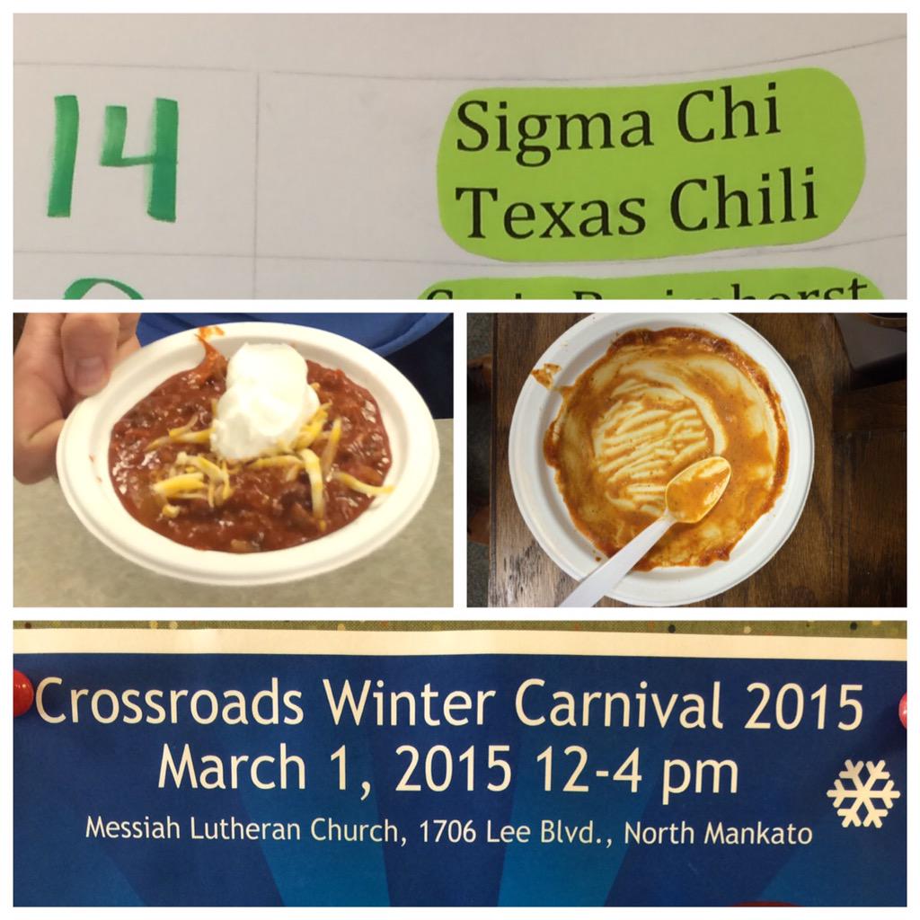 Sigma Chi MNSU on Twitter "It was delicious! chili sigsdoitbest 