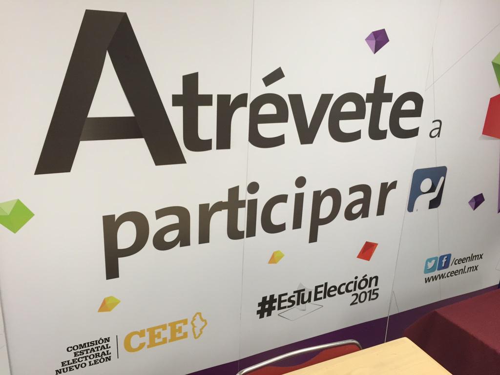 Y como dice la @ceenlmx Atrévete a participar #EnTuElección2015