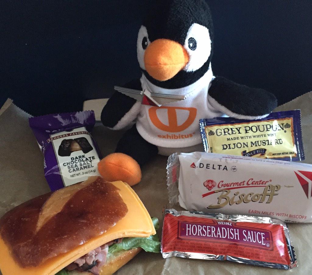 #GusFlambo Meal fit for a King (penguin that is). #Exhibitus #EXHIBITORLIVE