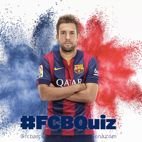 FCBarcelona_es's tweet photo. Te ponemos a prueba con un juego de preguntas sobre Jordi Alba. ¿Qué sabes de él? http://t.co/7SzX8cDXXF  #FCBQuiz http://t.co/vMwcegc6VG