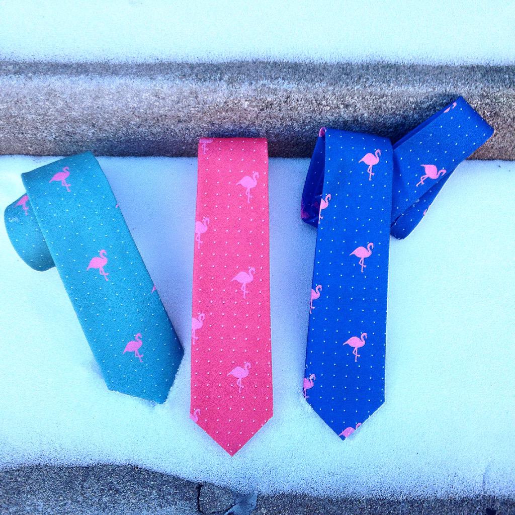 thetiebar's tweet photo. Retro prints (including flamingos) launching #Thursday with our #MarchCollection. #thetiebar #Ties #SneakPeek http://t.co/WZjMkhvPJ0