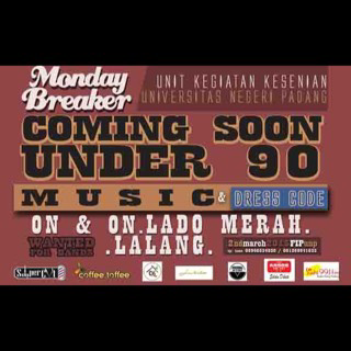 RT <a href="/ukkes_unp/">UK-Kesenian UNP</a>: Come &amp; Join With <a href="/monday_breaker/">Monday Breaker</a> #4 #ukkesUNP Tonight @PelataranFIP UNP Padang