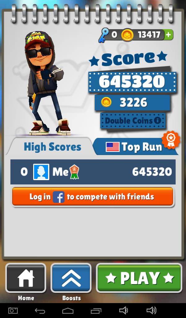 Subway Surfers High Score