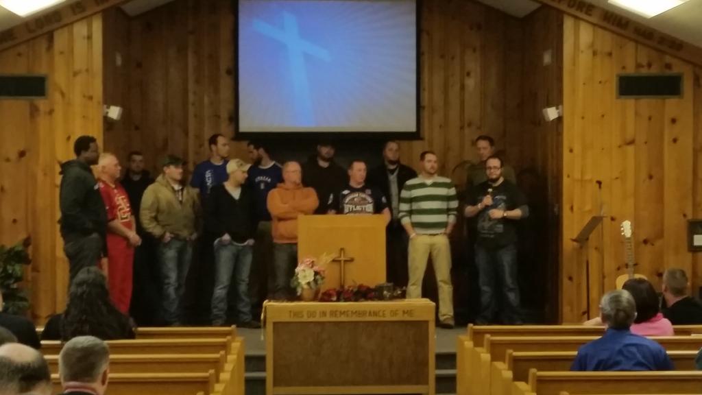 Haven_BC's tweet photo. Men's Encounter Welcome Home #ItIsForFreedom #HavenBaptist http://t.co/rK9Piragl1