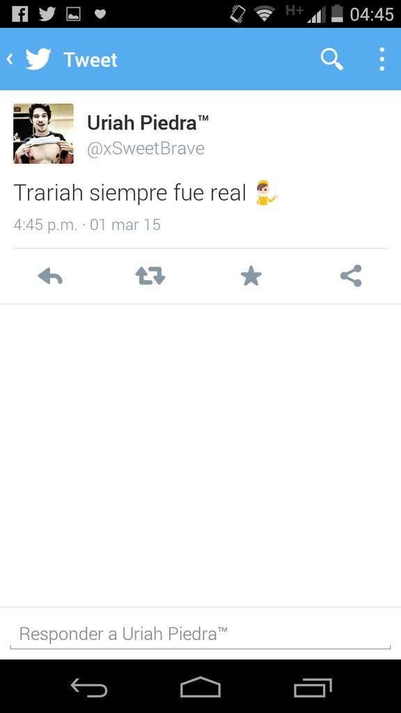 LovxlyBlonde's tweet photo. El ex-OBR nos lo confirma. Cuidado chicos #Trariah esta suelto. #MareInforma http://t.co/4UvxpZa6LI