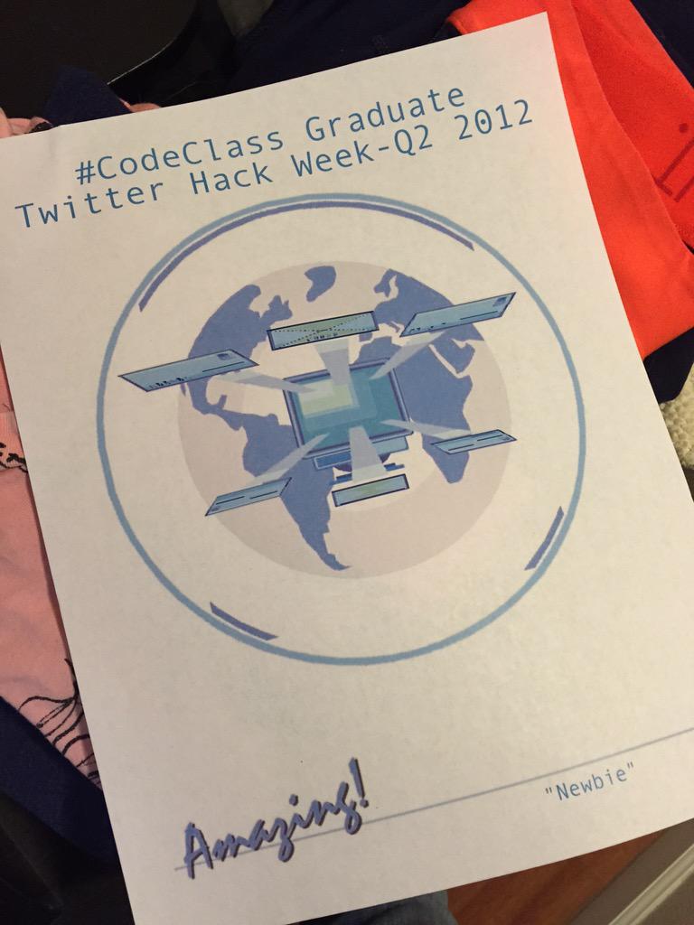 bails's tweet image. Found old @twitter hack week goodies, including #codeclass grad certificates. And #baitandswitch of course.
