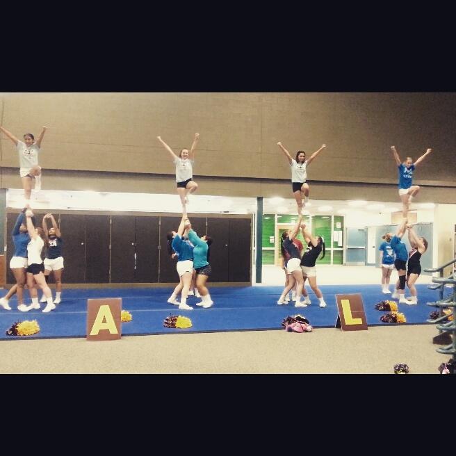 AVCheer's tweet photo. Missing this so much. #beastmode #whoneedsboys #wedoitallgirl #singlebase #avcheer http://t.co/uRKvFXRqip