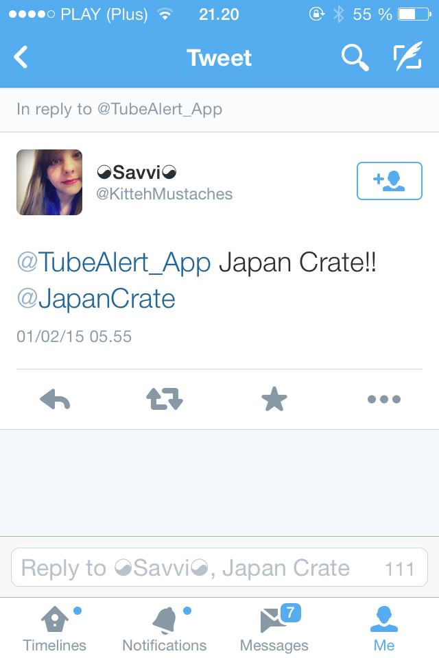 VIDOapp's tweet photo. @KittehMustaches You wanted @JapanCrate &amp; now it's available! http://t.co/wUFH69gwAn #TubeAlert #YouAskWeListen http://t.co/AJxG3TYtDP
