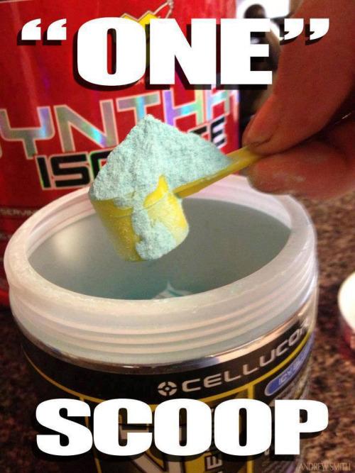 GymThings's tweet photo. My definition of one scoop http://t.co/P75REDd7hj
