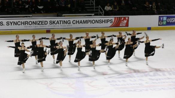 "The Metroettes made history by claiming their first bronze medal in this event, turning in an 84.25-free skate."