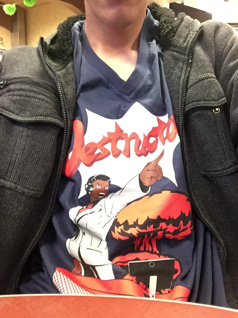 SanjiG665's tweet photo. @xD1x yo can you help us find a place to play some smash?? We are located at  a McDonald's
Also look at my rad shirt. http://t.co/6QoKN9Yfhm