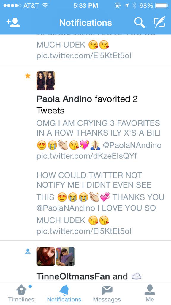 ewwayay's tweet photo. @PaolaNAndino U KEEP BLOWIN MY MIND LIKE #EveryWitchWay I LOVE YOU BUNCHES 😘😭😍👏💗 #5favorites🙏 http://t.co/FwgsGbR9aE