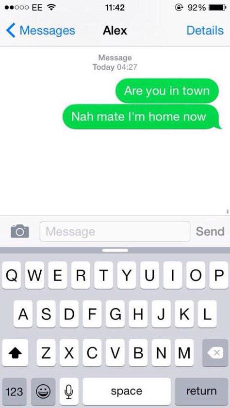 caitcoop10's tweet photo. “@TheDrunkStory: "Last night I was so drunk I replied to my own text" http://t.co/wAk8UjMNiy” @WhitMc10 @JKennethRoberts 😂😂😂