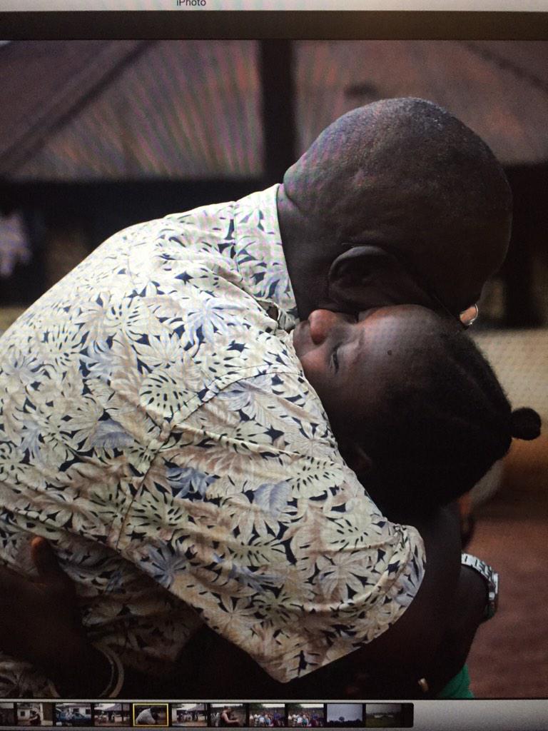 MyHaloProject's tweet photo. I love this picture of Fungbeh - it captures the essence of his love for all his kids! #Halokids #James1:27 http://t.co/LvEISgyW51