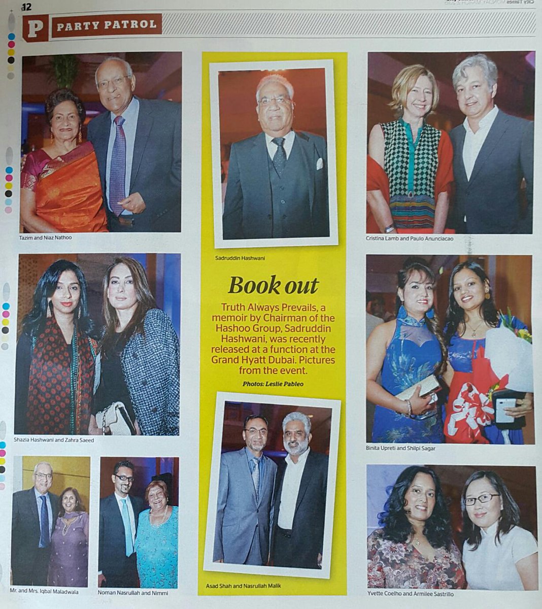 Hashwani_Memoir's tweet photo. The Grand Book Launch of "Truth Always Prevails" makes the headlines once again in the City Times.
#hashwani http://t.co/ByAdQLi8wd