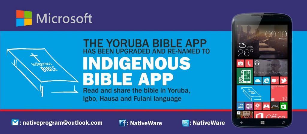 nativeware's tweet photo. @Muizbabs Read and share the Yoruba,Igbo,Hausa and Fulani version of the bible.  http://t.co/boA4M4iztK http://t.co/fRyfdXNxoV