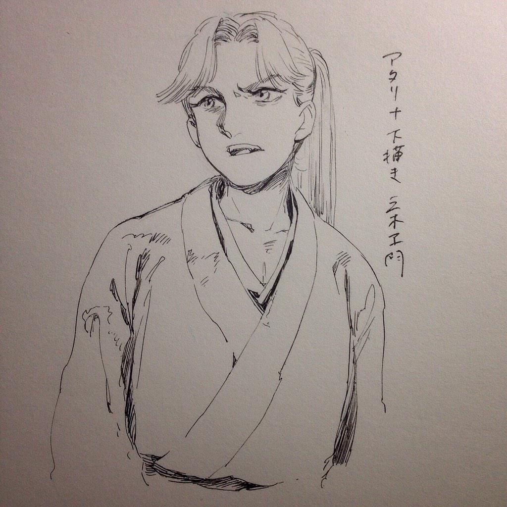 Gペンで描くといつもとちょっと絵が変わる様な気がしました。ミリペンとかだとアタリ無しでラフに描くのもいいような気がするけど、つけペンで描くなら下書きが要りそうです… 