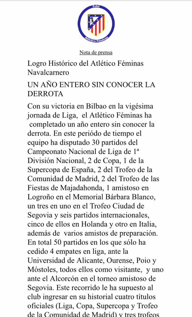 Nota de prensa | <a href="/gustavomunana/">Gustavo Muñana</a> <a href="/ACFSFfutsal/">ACFSFfutsal</a> @FSWebFemenino <a href="/AlbaAda/">Alba Adá-Lameiras</a> <a href="/MundoSala/">MundoSala</a> <a href="/AtletiRules/">Atleti Rules</a> @ojkararcones