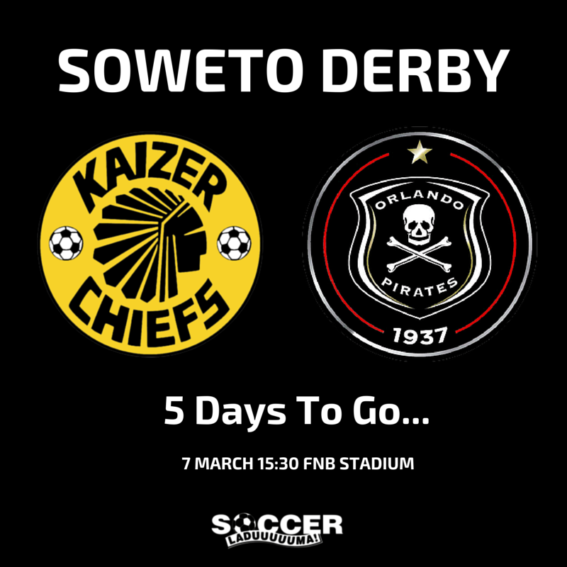 Soccer_Laduma's tweet photo. Retweet if you're excited!

#SowetoDerby http://t.co/AvMdA0UEaE