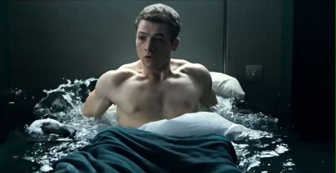 leafylyss's tweet photo. taron egerton shirtless and about to drown http://t.co/hQsxNaef8s