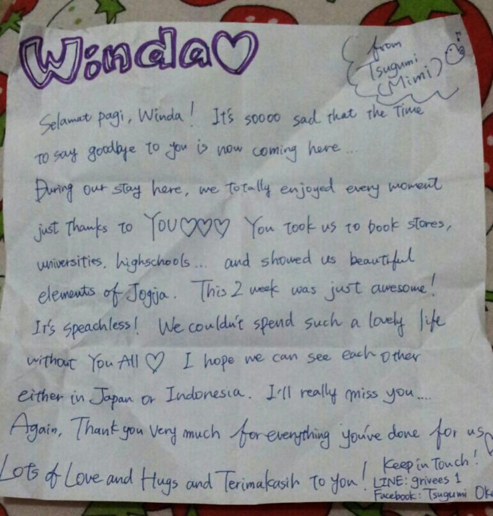 Hoping we'll meet soon either in Japan or Indonesia :))