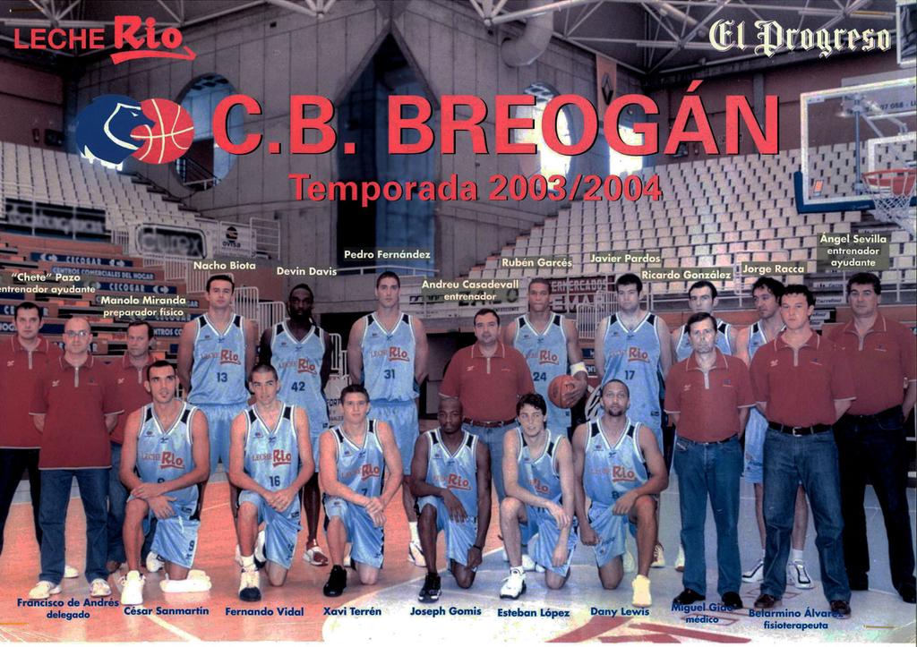 <a href="/NachoBiotaPerez/">Nacho Biota</a> <a href="/CBBreogan/">Río Breogán</a> Temporada 2003-2004. Biota, Gomis, Cesar, Racca, Davis, Garcés... y <a href="/fdeam/">Francisco de Andrés</a> #Volveremos