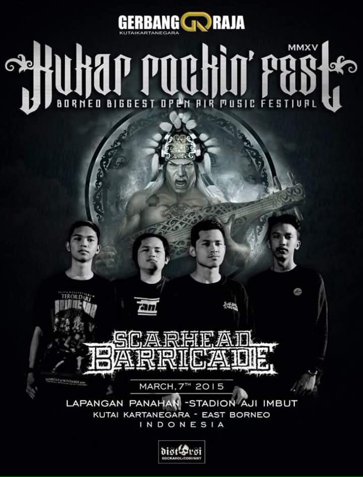 siapa yang sudah siap dengan KUKAR ROCKIN FEST 2015?!! dari palu kami akan bersama @SCARHEAD_band ( @distorsirock )