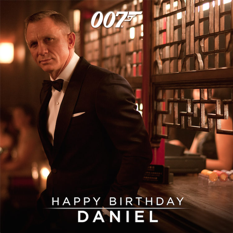 You\ll see him in this November. Happy birthday to our Daniel Craig! 