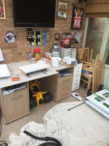 pibarber's tweet photo. Painting table :) http://t.co/mAufbdYge2