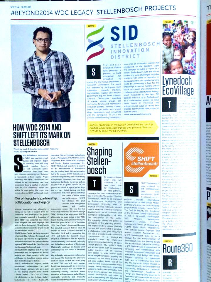 ShortCourseSA's tweet photo. Check out @designtimesmag  ft @mark_antonello for @SHIFT_2014WDC partners @StellenboschA @WDC2014 @StellMun http://t.co/18bKyJkECF