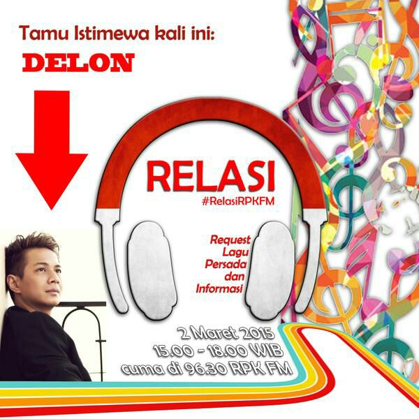 ;);) RT <a href="/delonersclub/">Deloners Club</a> Tuning in jam 16.00wib ini di <a href="/963RPKFM/">96.3 RPK FM Jakarta</a> ada <a href="/delondulan/">Delon Thamrin</a> dgn single terbarunya #UntukApa