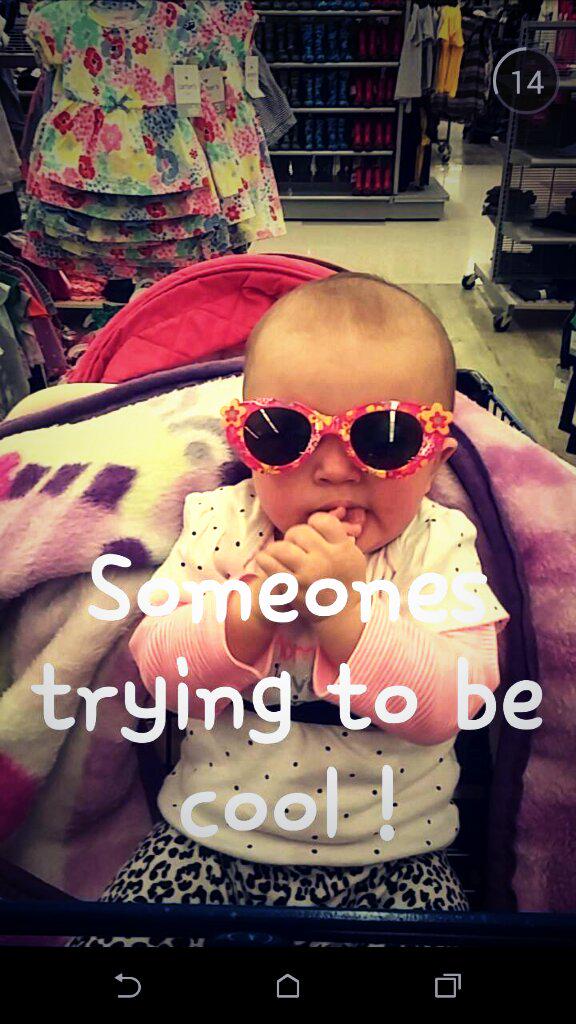 BrandiRose's tweet photo. Baby girl rocking some glasses http://t.co/sobvfIJdis