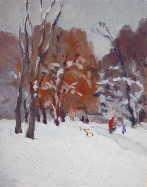 lenakurovska's tweet photo. #winter #painting #kyiv #Ukraine #art In the Park http://t.co/gSvGiLJcLU
