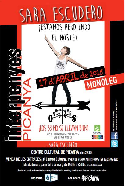 penyesPicanya's tweet photo. RT i entres al sorteig de 2 entrades per a vore a @saraescu1981 en @aPicanya

Entrades: Dijous al Centre de 19h a 22h http://t.co/qL2xphagHI